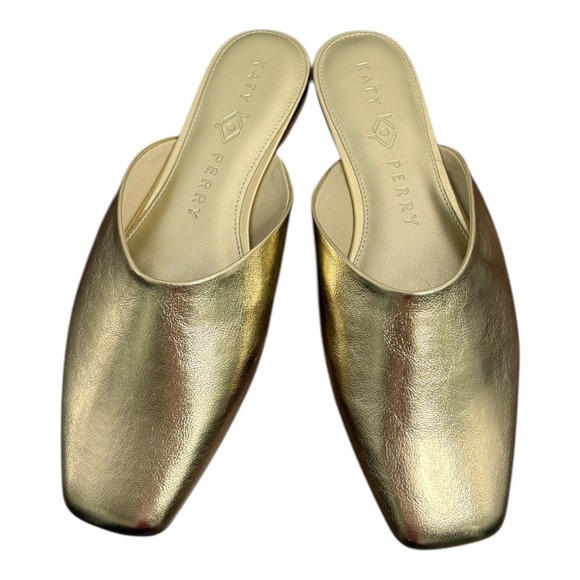 Katy Perry The Evie Mule‎ Champagne Gold 9.5 NIB - Picture 4 of 11